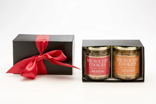 Las galletas de microchip más pequeñas y irresistibles del mundo, una golosina dulce y picante, caja de regalo doble, sé el favorito de la fiesta y