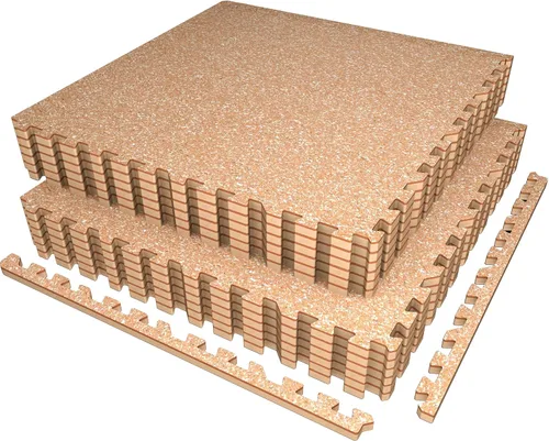 Miniatura 12 de AIRHOP Alfombrillas de Equipo de Ejercicio de 0.56 Pulgadas de Grosor, 48 Pies Cuadrados, 12 Baldosas Mejoradas de Goma Superior con Espuma EVA