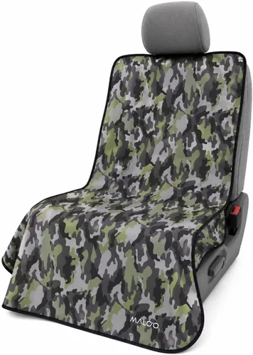 Miniatura 12 de Malo'o Funda impermeable para asiento de automóvil, protector universal de asiento de neopreno para automóviles, camiones y SUV, protege contra