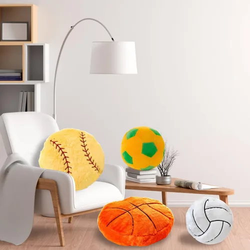 Miniatura 5 de Almohada Deportiva de Béisbol Suave y Esponjosa Cojín Decorativo Juguete, 14" Juguetes de Peluche de Béisbol Deportivo Duraderos, Juguetes