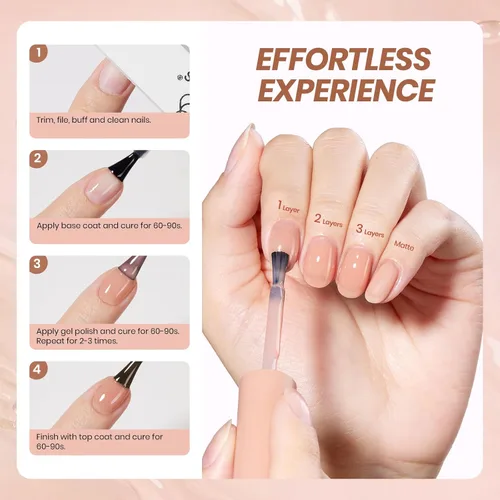 Miniatura 385 de Beetles - Esmalte de uñas de gel marrón – 0.5 onzas líquidas de esmalte de gel marrón oscuro, lámpara LED UV para uñas, regalo de manicura para I