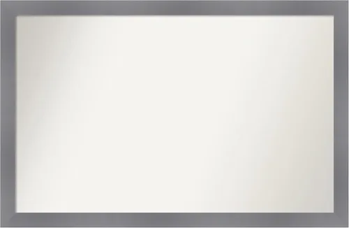 Miniatura 543 de Amanti Art Espejo personalizado, espejo de baño gris plomo a rayas, espejo de pared o espejo de tocador de baño sobre el fregadero