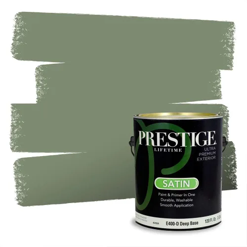 Miniatura 1735 de Prestige Paints - pintura de exterior y pintura de imprimación en una, E100-T-6006-10AVP
