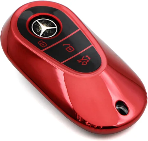 Miniatura 23 de Creativity Funda para llave de Mercedes Benz. Hermosa funda de TPU compatible con CLS CLK AMG ML C CL E S SL SLK G GLC GLE GLS M R Smart Remote Key