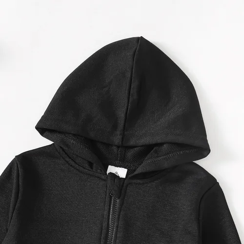 Miniatura 5 de Chichoo Conjunto de sudadera con capucha y cremallera de 2 piezas para bebés, niñas y niños pequeños