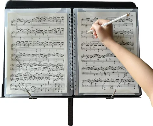 Miniatura 4 de Archivo de partituras de música, carpeta de almacenamiento de papel, carpeta de espectro de cambio creativo A4, tamaño carta, carpeta de partituras