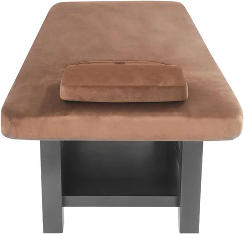 Miniatura 7 de Cama de masaje ancha, camas faciales de spa, ajuste del respaldo de 0-45°, cama de tratamiento físico para belleza, peluquería, tratamiento