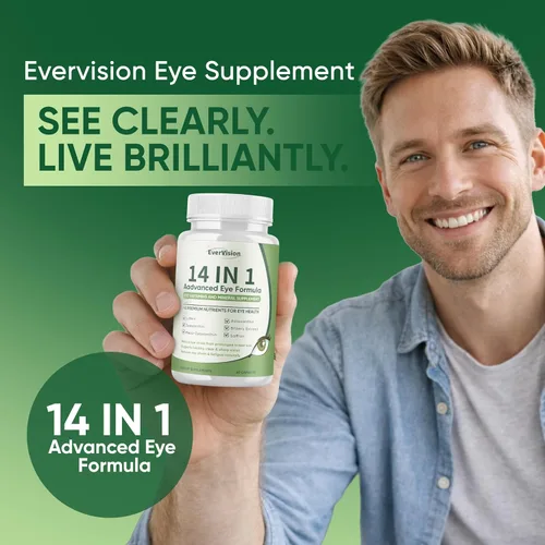 Miniatura 3 de Fórmula avanzada 14 en 1, suplemento ocular con luteína, zeaxantina, astaxantina, extracto de arándano y zinc, suplemento mineral y vitamina ocular