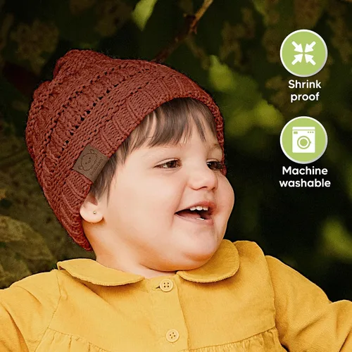 Miniatura 105 de KeaBabies 3-Pack Baby Beanies for Boys, Girls - Stretchy Knit Baby Hats, Cute Newborn