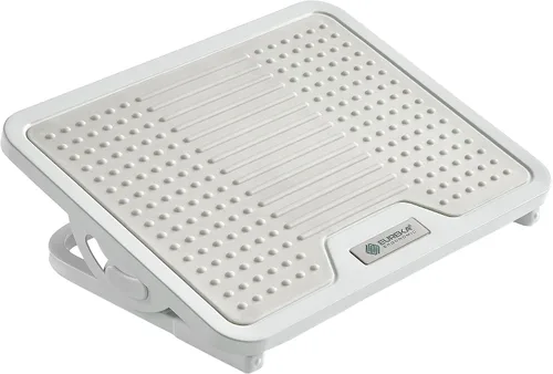 Miniatura 10 de EUREKA ERGONOMIC Reposapiés ajustable con inclinación, reposapiés para debajo del escritorio en el trabajo con superficie de masaje, reposapiés