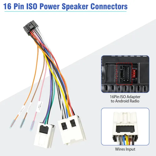 Miniatura 4 de Arnés de cable de radio para conector estéreo Nissan, compatible con Altima Frontier Xterra Murano Armada Pathfinder Quest Infiniti Titan 10Pin 6Pin
