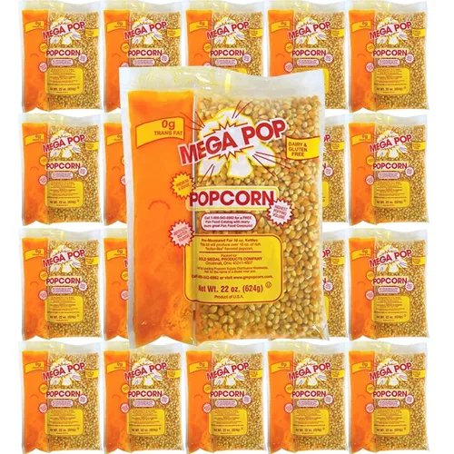 Miniatura 5 de Mega-pop Popcorn 1 unidad, kit de aceite y sal con aceite de coco, palomitas de maíz saborizadas, kits de mantequilla de maíz/aceite/sal, 8 onzas