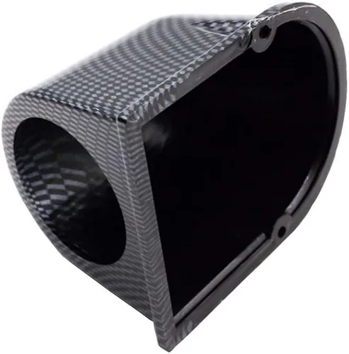 Miniatura 6 de ESUPPORT Fibra de carbono 2 "2.047 in resistente universal de un agujero tablero tablero de coche auto motor medidor Pod Mount Holder