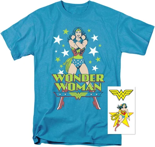 Miniatura 2 de Popfunk Camiseta clásica de las estrellas de la mujer maravilla