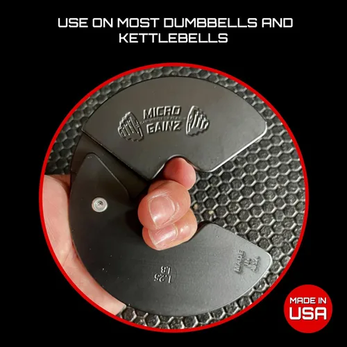 Miniatura 6 de Micro Gainz - Placa fraccional para mancuernas de 1.25LB, ideal para micro cargas, (Elige color) 2 piezas de placas de peso fraccional, diseñadas