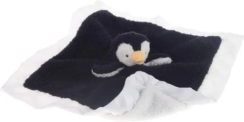 Miniatura 4 de Apricot Lamb Manta de seguridad suave de animales de peluche, diseño de pingüino negro, manta de personaje para guardería, felpa de lujo