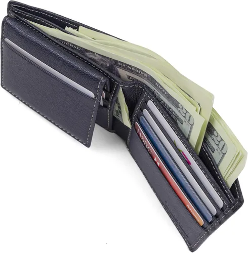 Miniatura 3 de Timberland Billetera de cuero genuino con tarjetero de seguridad RFID para hombre