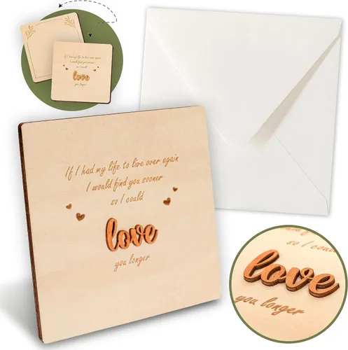 STOFINITY Tarjetas de amor para él, tarjetas de feliz aniversario para marido y esposa, bonitos regalos románticos para ella, tarjeta de regalo de