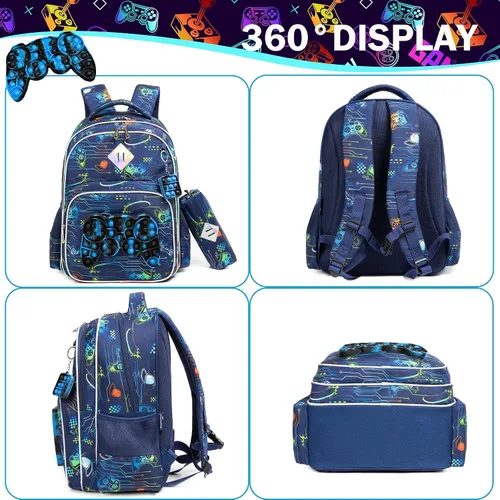 Miniatura 3 de Meetbelify Mochila para niñas de primaria preescolar para niños de la lonchera para la escuela
