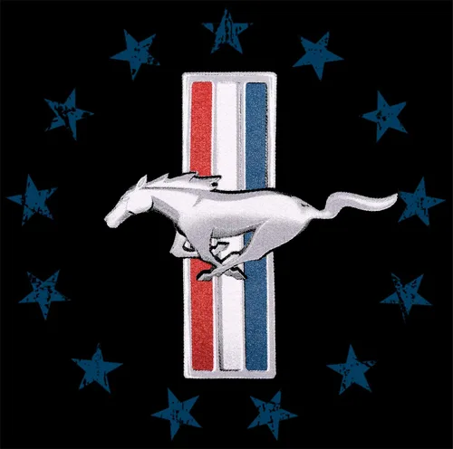 Miniatura 3 de JH DESIGN GROUP Sudadera con capucha Ford Mustang con bandera de Estados Unidos envejecida para hombre
