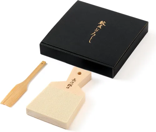 Miniatura 7 de Wasabi Ginger Japanease Rallador Chojiro Medio Práctico Juego de Cepillos, Caja de Regalo