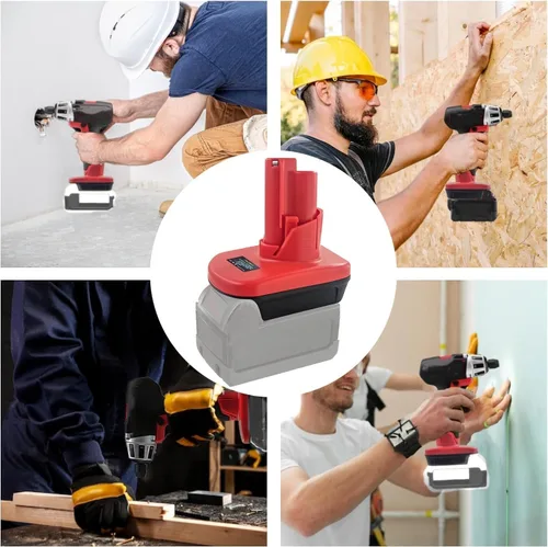 Miniatura 5 de para M18 a para adaptador de batería M12, para convertidor Milwaukee de 18 V a 12 V, convertidor para batería Milwaukee de 18 V a herramientas