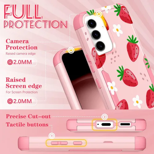 Miniatura 209 de Funda para Samsung Galaxy S22 - Funda de Teléfono para Mujeres Chicas Lindas Cubierta Diseño Único Estético Genial para Adolescentes Kawaii Fresa