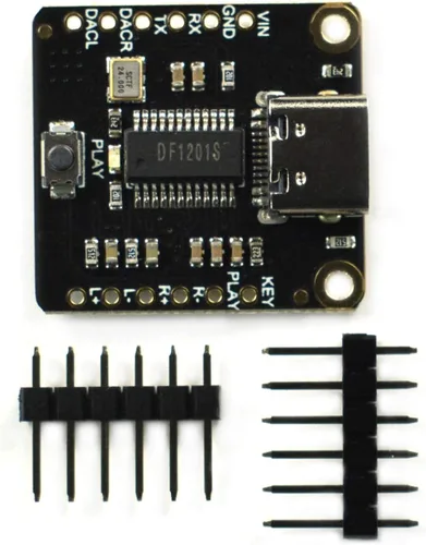 Miniatura 5 de Módulo MP3 DFPlayer Pro [memoria integrada de 128 MB], no requiere tarjeta TF, modo de disco en U tipo C, DAC de 24 bits de doble canal