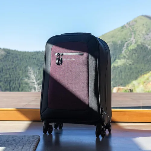 Miniatura 2 de Sherpani Latitude, equipaje de mano suave de viaje de 22 pulgadas, equipaje duradero, maletas ampliables con ruedas, equipaje ligero con ruedas