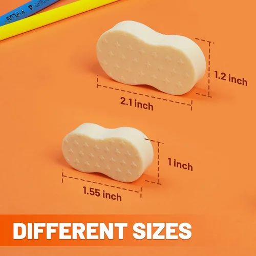 Miniatura 5 de Yplus Eraser Line - Borradores de lápiz de hipolímero para la oficina escolar, lindo borrador de goma blanca para niños, artista sin residuos, 6