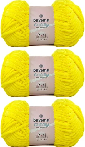 Miniatura 67 de Hilo de felpilla de terciopelo, súper suave y esponjoso, para tejer, hacer manualidades, color amigurumi, duradero para el desprendimiento, 3.53