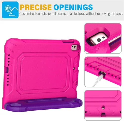 Miniatura 7 de SUPLIK Funda para niños para iPad de 5ª/6ª generación (9.7 pulgadas, 2017/2018), iPad Air 1 y Air 2 y Pro 9.7 Funda con protector de pantalla, funda