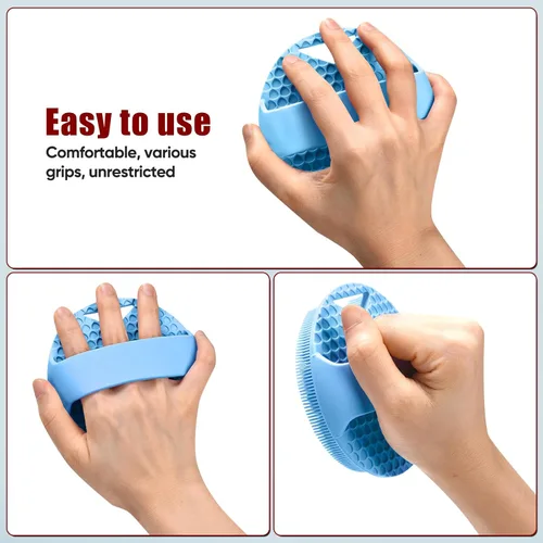 Miniatura 4 de Depurador corporal de silicona resistente para drenaje linfático, cepillo linfático para ducha, infusión de zinc, con cerdas rígidas y suaves