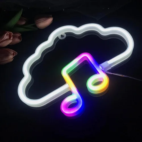 Miniatura 45 de Letreros de neón de nube, luz LED para decoración de pared, funciona con pilas o USB, para dormitorio, estética, habitación de adolescentes, niñas