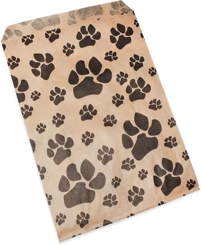 Miniatura 7 de CuteBox Pawprint - Bolsas de regalo de papel plano Kraft para manualidades, recuerdos de fiesta, venta al por menor, mercancía, ferias comerciales