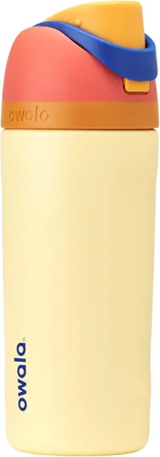 Miniatura 58 de Owala FreeSip - Botella de agua aislada de acero inoxidable con popote, botella de agua deportiva sin BPA, ideal para viajes, 32 onzas, verde putting