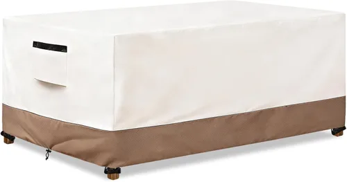Funda rectangular para mesa de exterior, impermeable, para muebles de patio, funda rectangular para mesa de comedor al aire libre, 60 pulgadas de