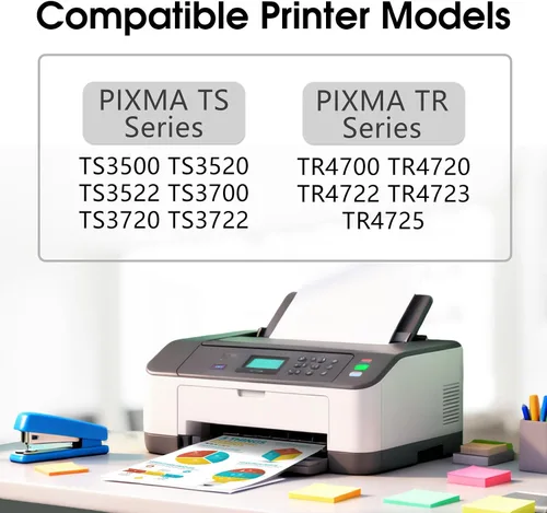 Miniatura 2 de NOINK Paquete combinado de cartuchos de tinta 275XL 276XL de alto rendimiento de repuesto para Canon PG-275 XL CL-276 XL – Compatible con impresoras