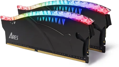 DATO 32GB DDR4 RAM, 16GBx2, Memoria con disipador RGB 3200MHz CL16 1.35V XMP PC4-25600 288 Pin Non-ECC UDIMM Módulo de memoria de escritorio para