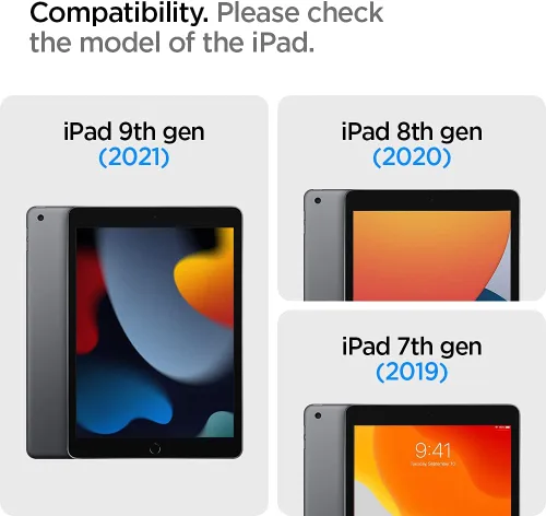 Miniatura 2 de Spigen Protector de pantalla de vidrio templado [GlasTR Slim] diseñado para iPad de 10.2 pulgadas (9ª (2021) / 8ª (2020) / 7ª (2019)