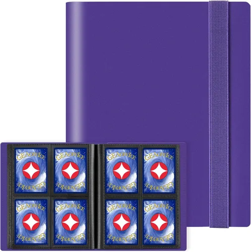 Miniatura 14 de GEAoffice Carpeta de tarjetas coleccionables – Carpeta de álbum de colección de tarjetas de 4 bolsillos – Carpeta de 160 bolsillos de carga lateral