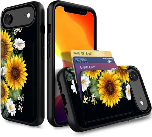 Miniatura 171 de Funda para iPhone Air, funda tipo cartera con ranura para tarjeta oculta, a prueba de golpes, TPU y PC, funda protectora de doble capa para iPhone