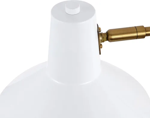 Miniatura 8 de JONATHAN Y JYL1302A - Lámpara moderna de brazo oscilante de 16 pulgadas color blanco/latón dorado con puerto USB, lámpara de noche LED de mediados