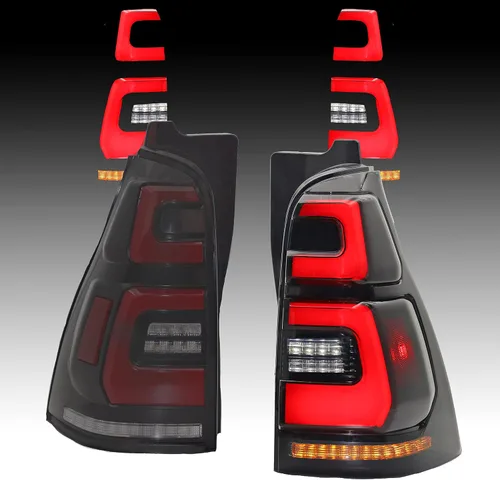 Miniatura 6 de Kit de luces traseras LED Gobison adecuado para Toyota 4Runner 2003-2009 Carcasa negra Efecto luz fluyendo Fácil instalación