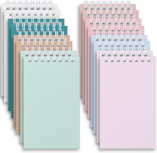 Ddaowanx Cuadernos pequeños, bloc de notas en espiral de bolsillo de 3 x 5 pulgadas con páginas a rayas, el pequeño cuaderno perfecto para Lindos