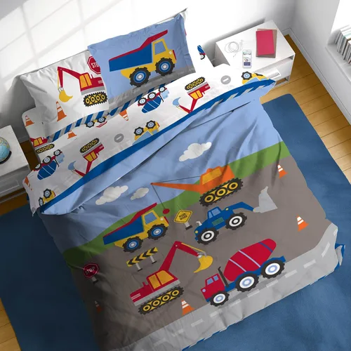 Miniatura 19 de Sunny Side Up Bluey & Friends - Juego de edredón tamaño completo, ropa de cama infantil de 7 piezas, incluye edredón, sábanas y funda de almohada