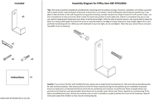 Miniatura 7 de Piffny Gancho para bata y toalla, paquete de 6 ganchos de pared de acero inoxidable resistentes para colgar toallas, abrigos, mochilas, llaves, etc.