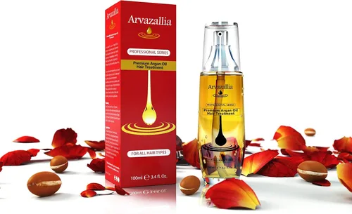 Miniatura 3 de Arvazallia Paquete de mascarilla y tratamiento de aceite de argán - Máscara hidratante de proteína con aceite de argán premium para reparación