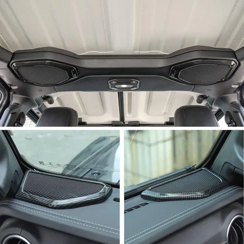 Miniatura 6 de Voodonala Para Wrangler JL JT Altavoz Recorte de audio en la parte superior y una moldura de pilar compatible con Jeep Wrangler 2018-2023 JL JLU