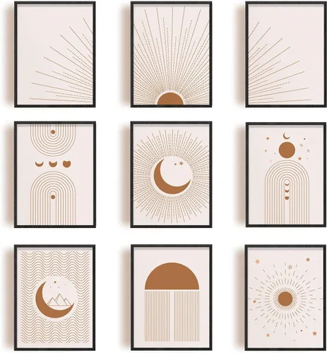 Miniatura 6 de SUPERDANT Juego de 6 impresiones artísticas de pared de mariposas en acuarela azul y morado con diseño de mariposas, lienzo sin marco, arte de pared